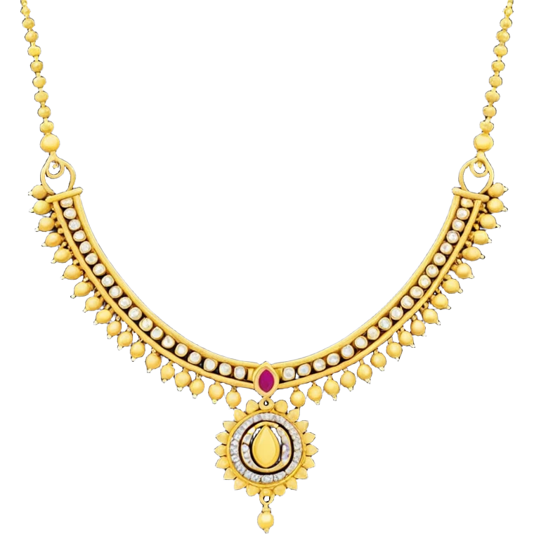a south indian mangalsutra with yellow thread emoji