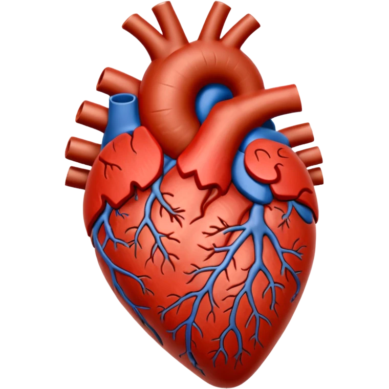 Brown anatomical heart  emoji