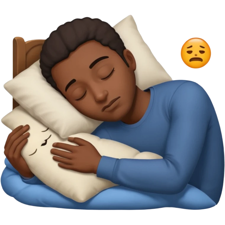 black man sleeping emoji
