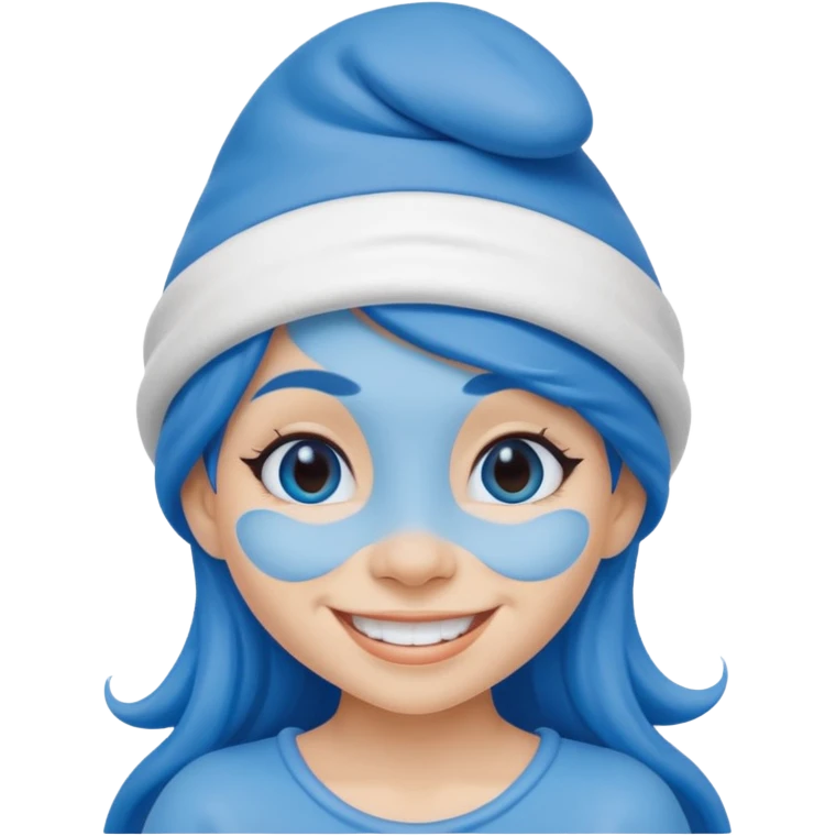 woman smurf emoji