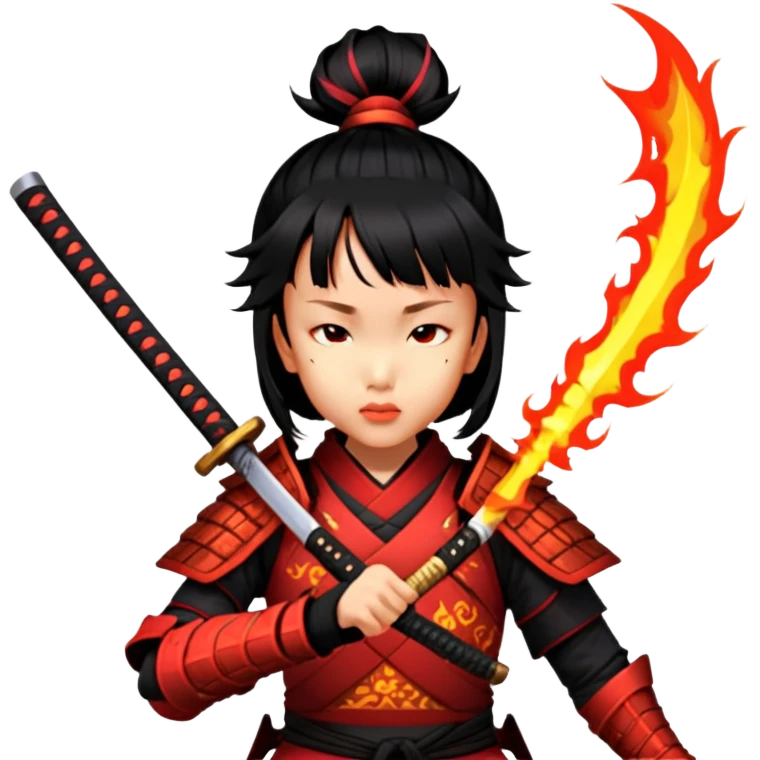 Fire-Wielding Samurai emoji