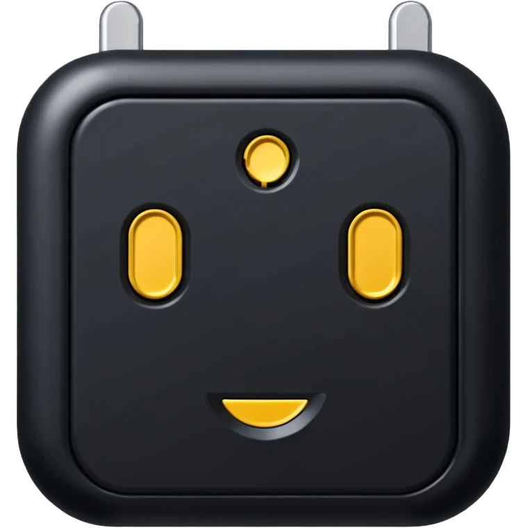 black electric plug emoji