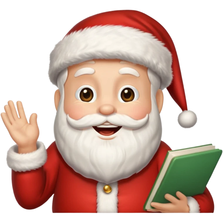 singing santa emoji