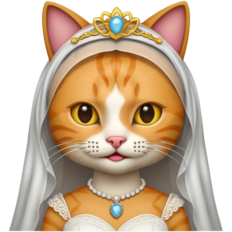 cat bride emoji