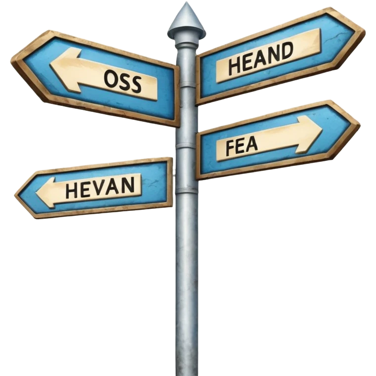 god heaven signpost emoji