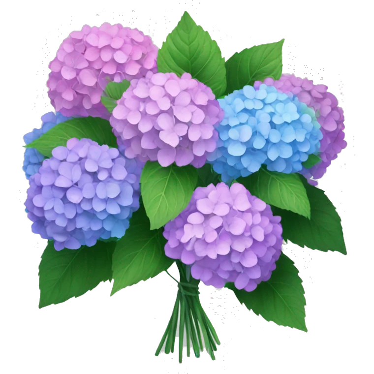 bouquet of hydrangeas emoji