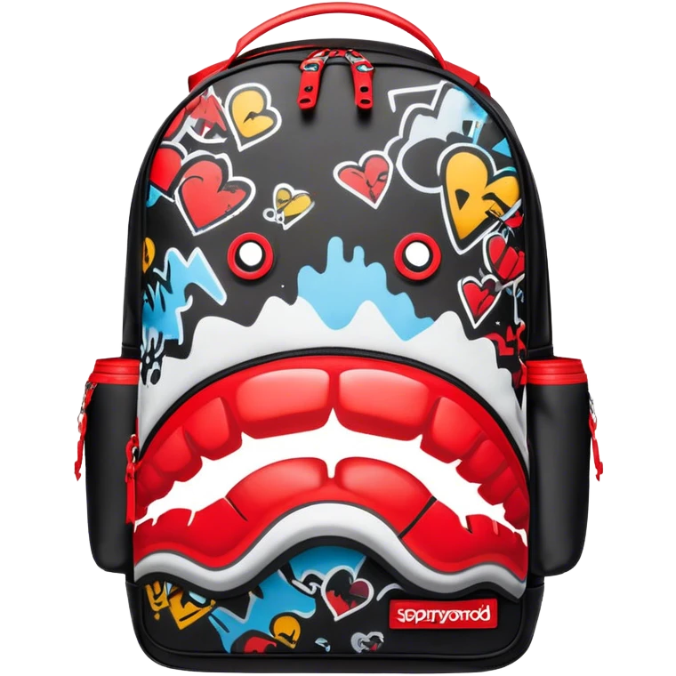 Sprayground backpack emoji