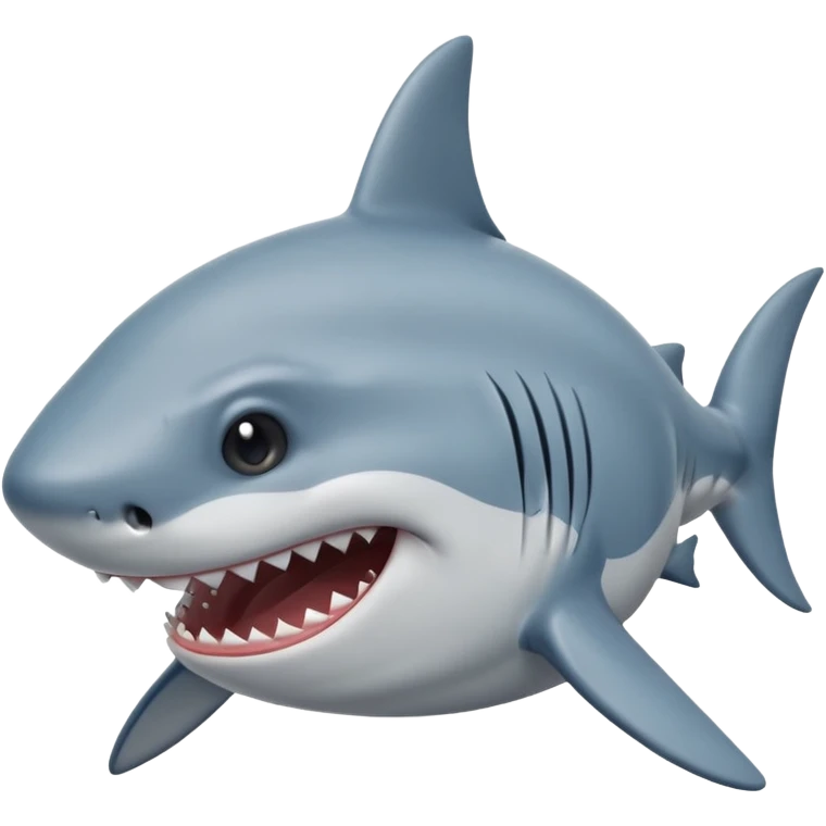 Crying shark emoji