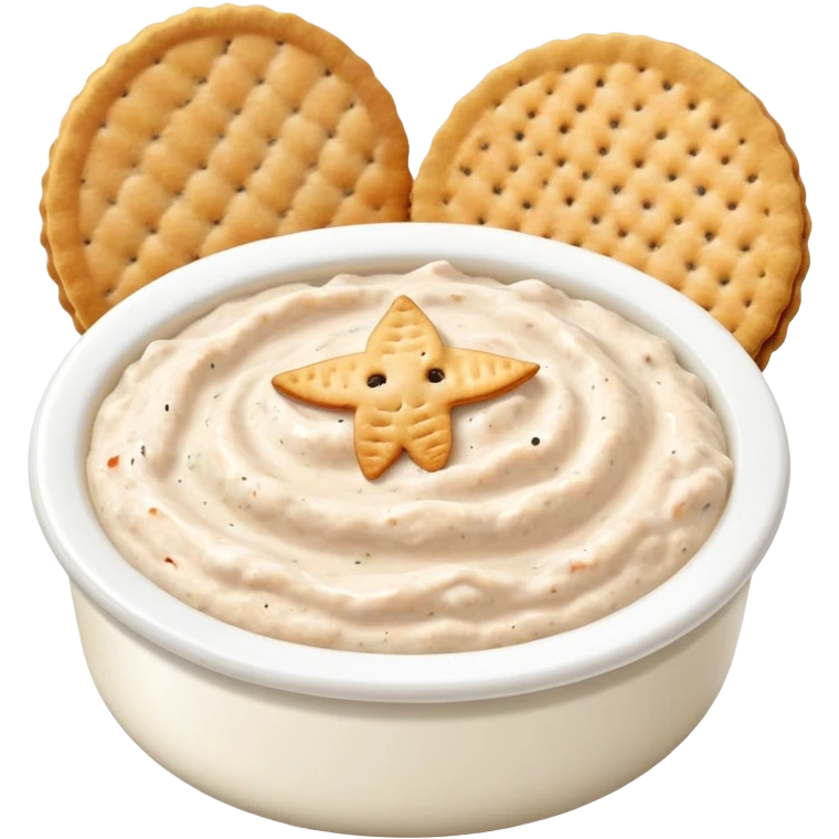 Smoked fish dip and ritz crackers  emoji