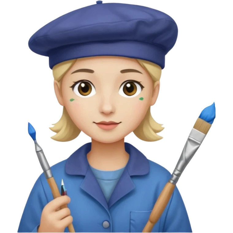 artiste peintre à emoji