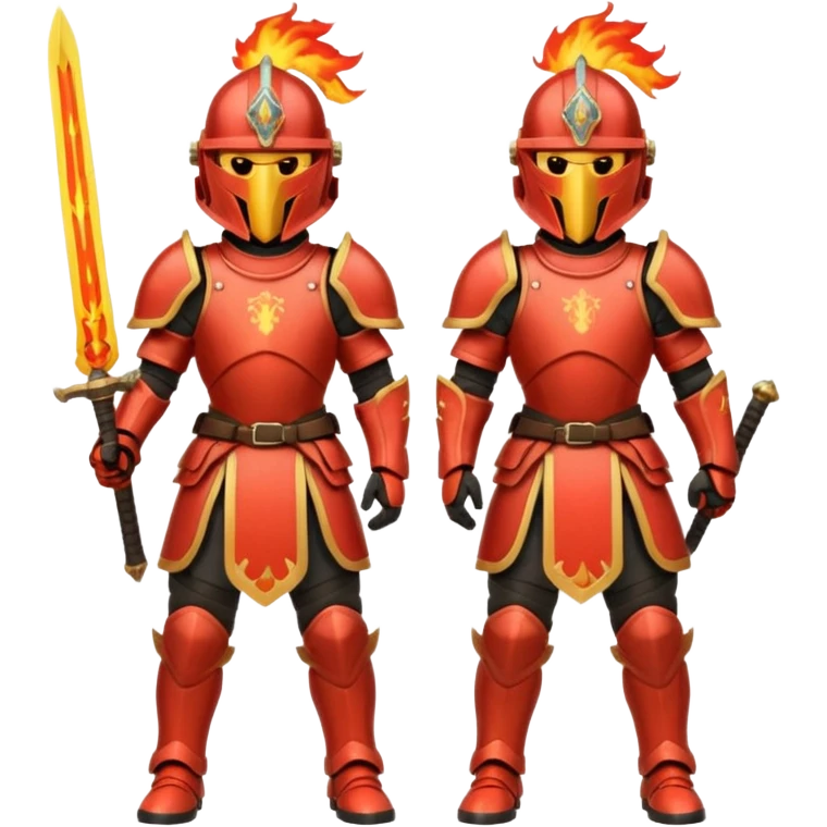 fire armored warriors emoji