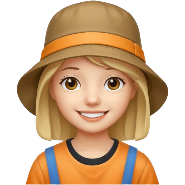 bucket hat girl emoji
