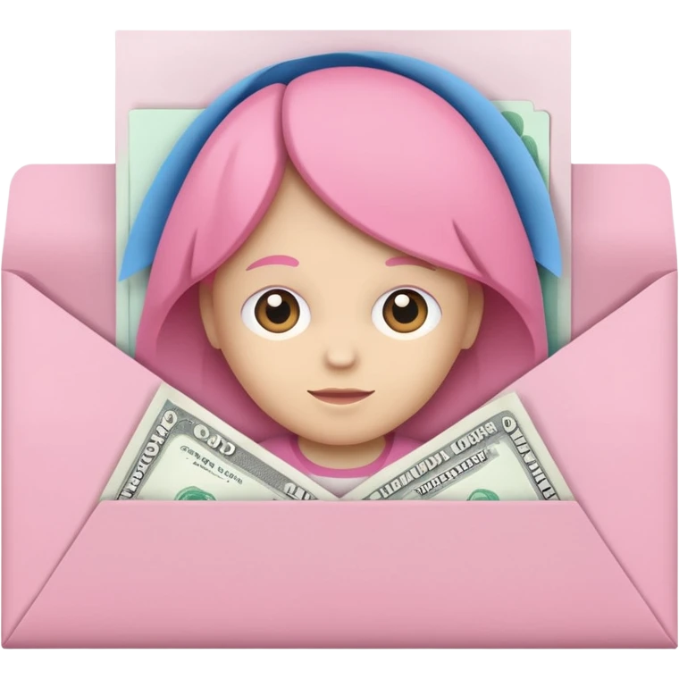 Pink child support bill emoji