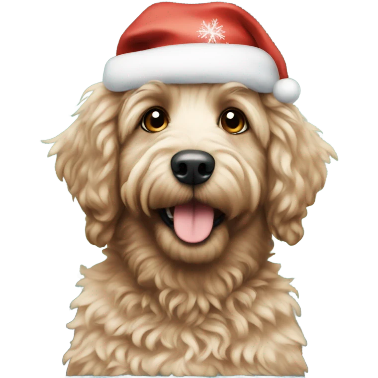Aussie doodle Christmas emoji