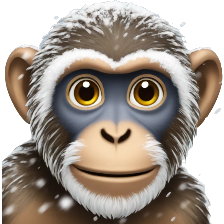 monkey in snow  emoji