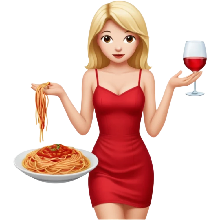 Rosé in short sexy red dress emoji