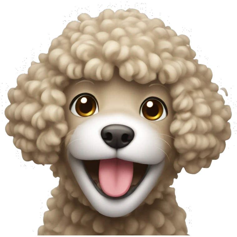Pudel laughting emoji