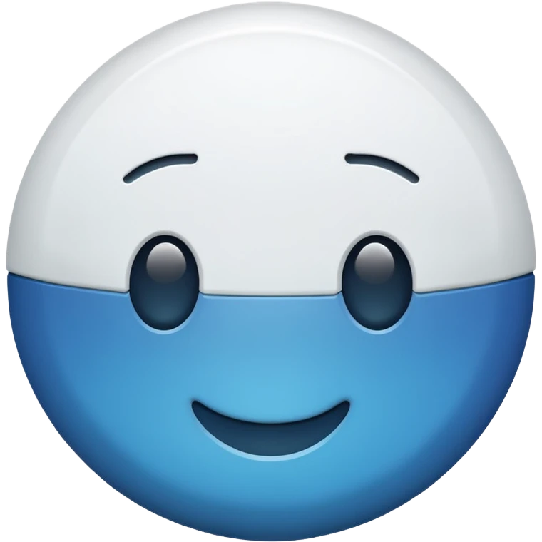 button without eyes emoji