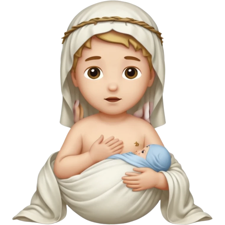 baby jesus no mom emoji