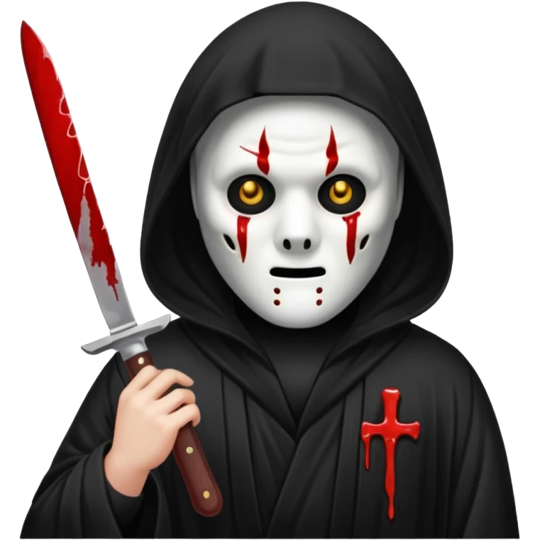 Create a ghostface emoji