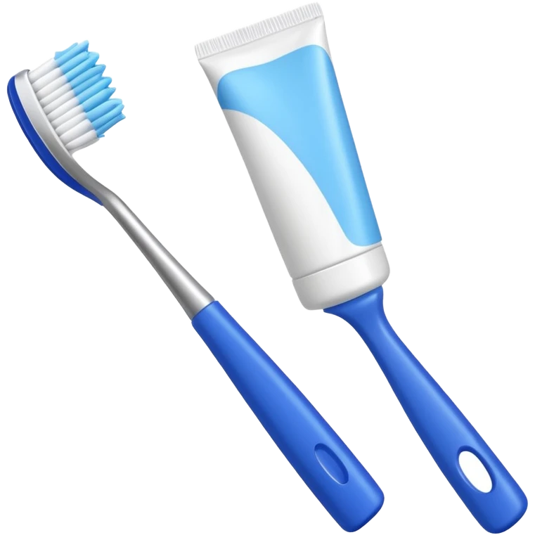 toothpaste and toothbrush emoji