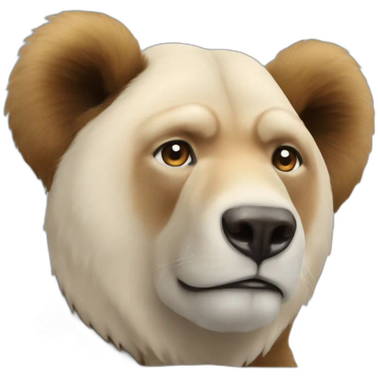 Vladimir Poutine sur un ours emoji