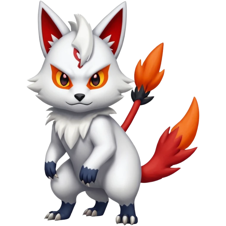 Absol-Torracat-Zangoose-Fusion (full body) emoji