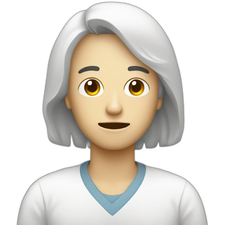 ill person sending sms emoji