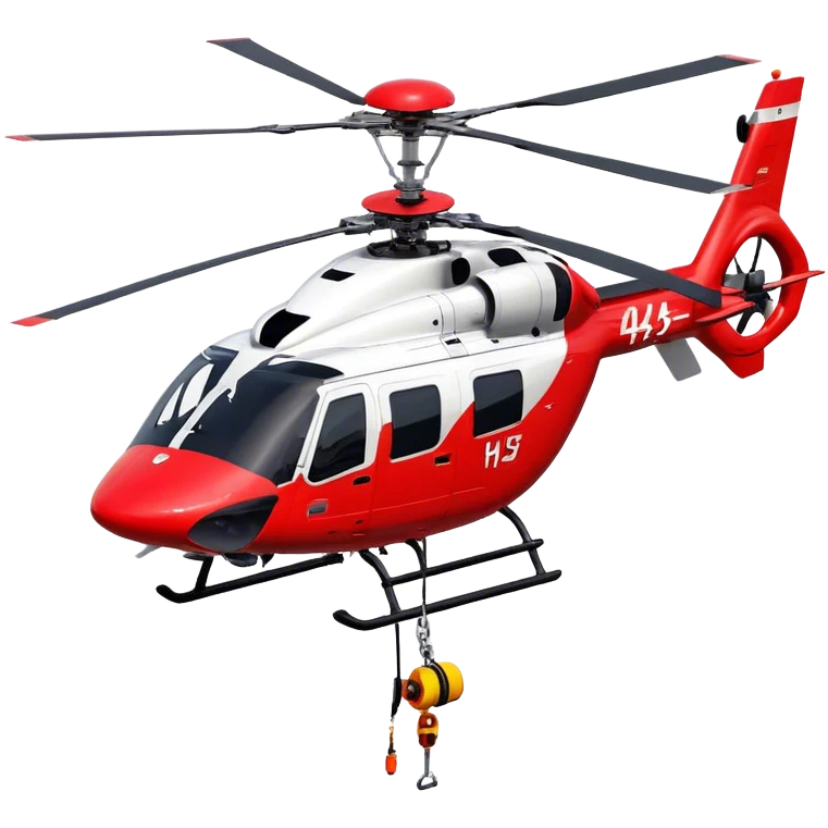 Rescue Helicopter - Airbus H145 (Model Year: 2021) (Iconic colour: Red with white) emoji