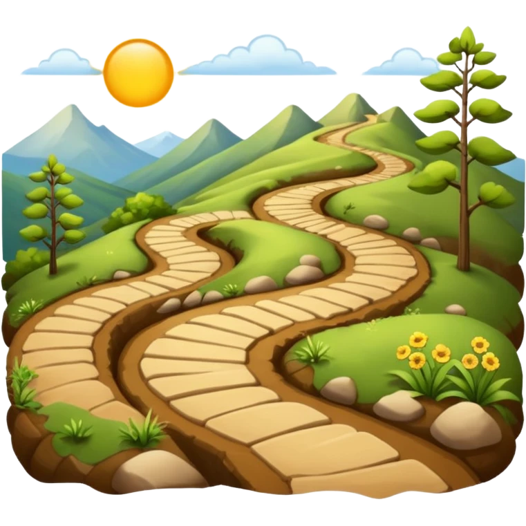 Hiking trail emoji