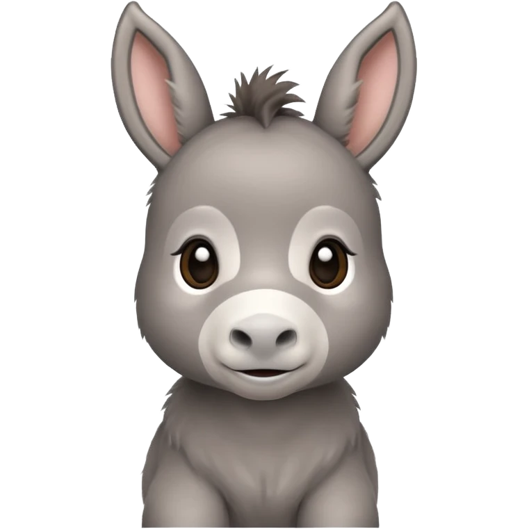 tierno bebé burro emoji
