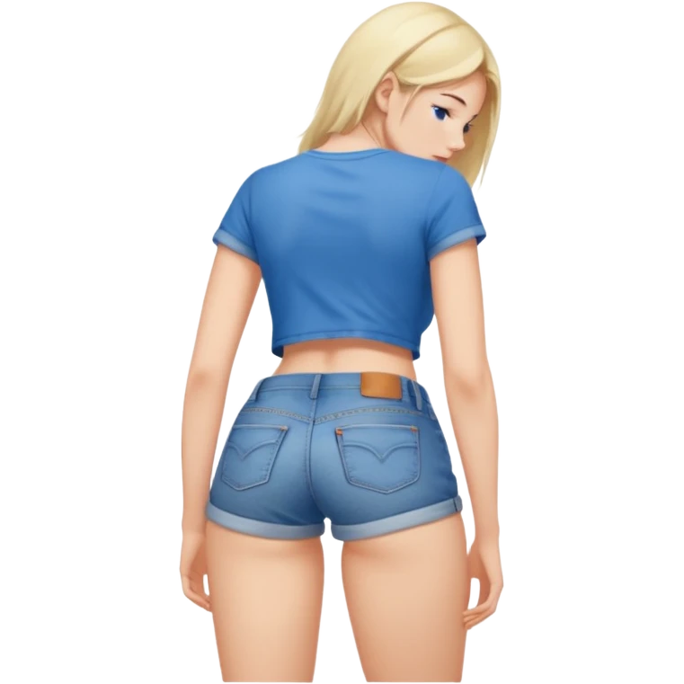 Girl bent over butt exposed emoji