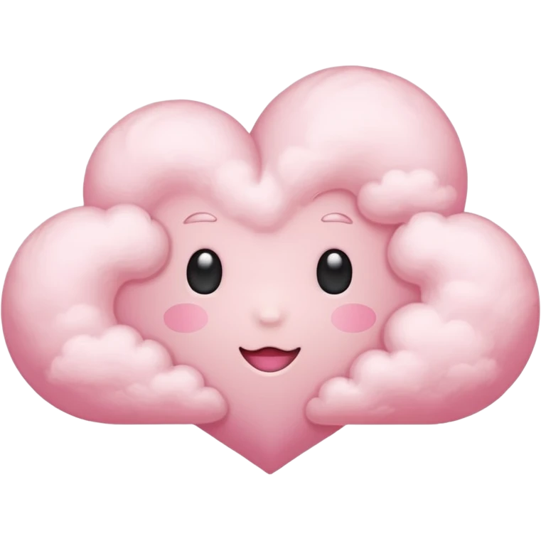 pink heart cloud emoji