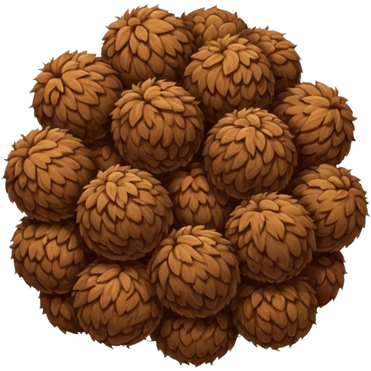 Hairy balls emoji