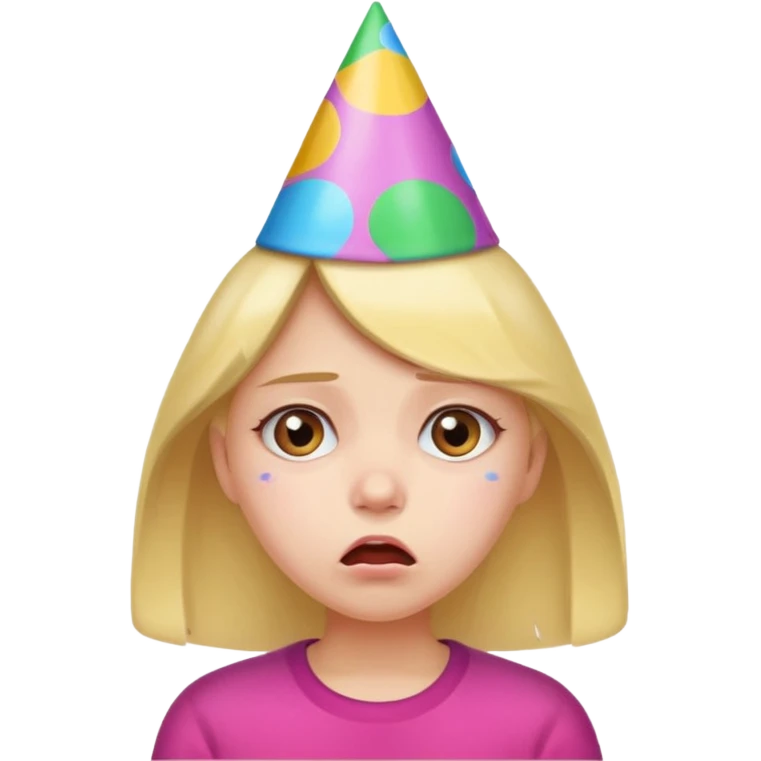 a very upset girl whose bithday has been forgotten emoji