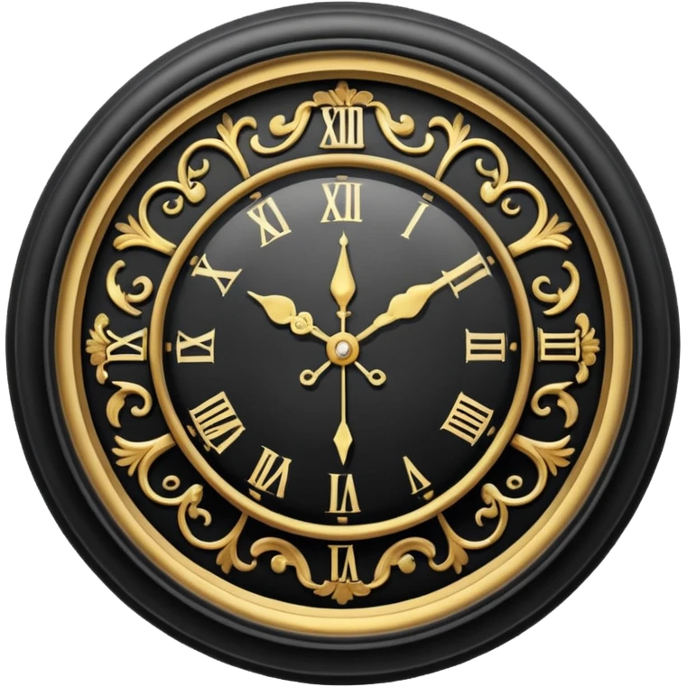 Black hours emoji