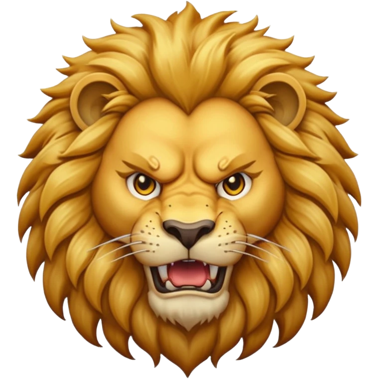 Angry lion emoji