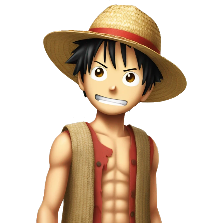 a luffy straw hat emoji