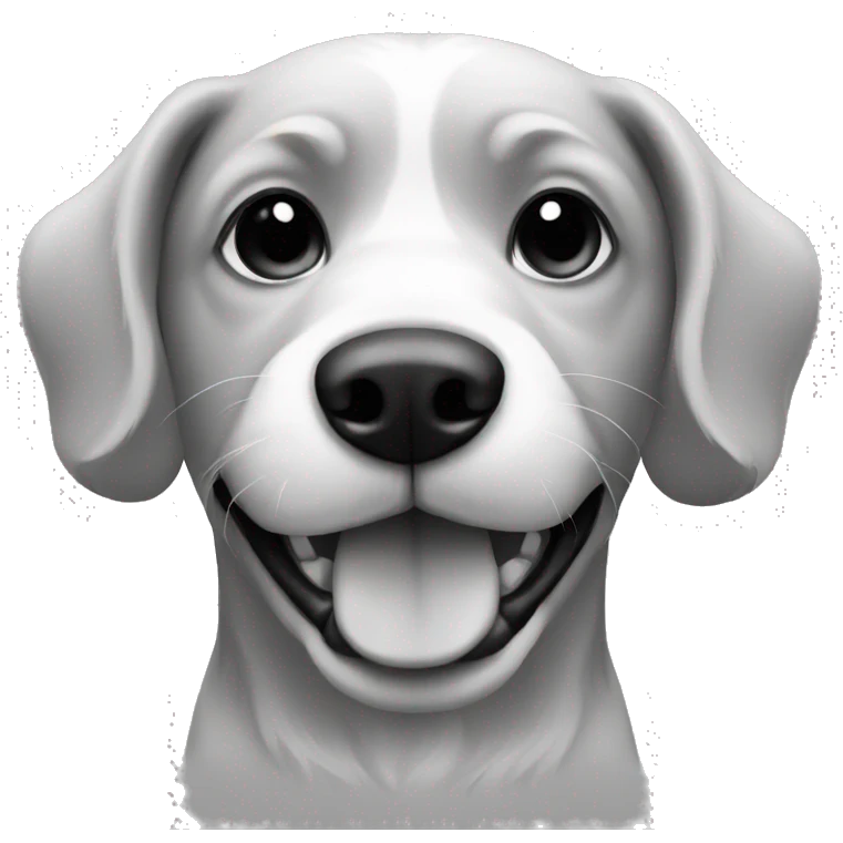 Dog Black and white emoji