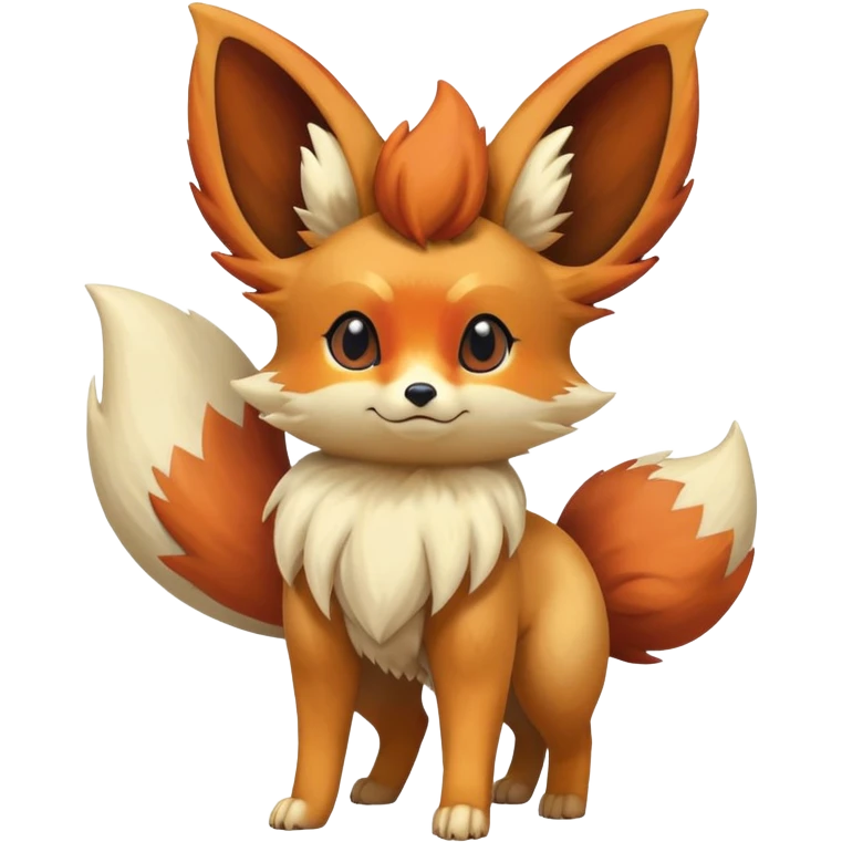 Fennekin-Eevee-Vulpix-Fakémon-hybrid-creature (full body)  emoji