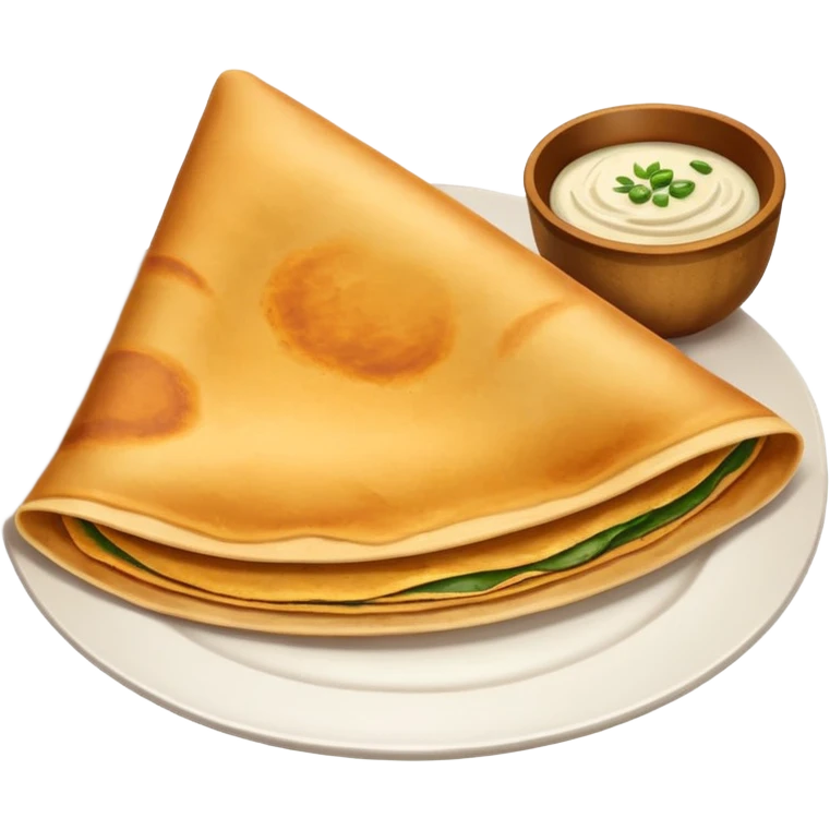 South Indian dosa emoji