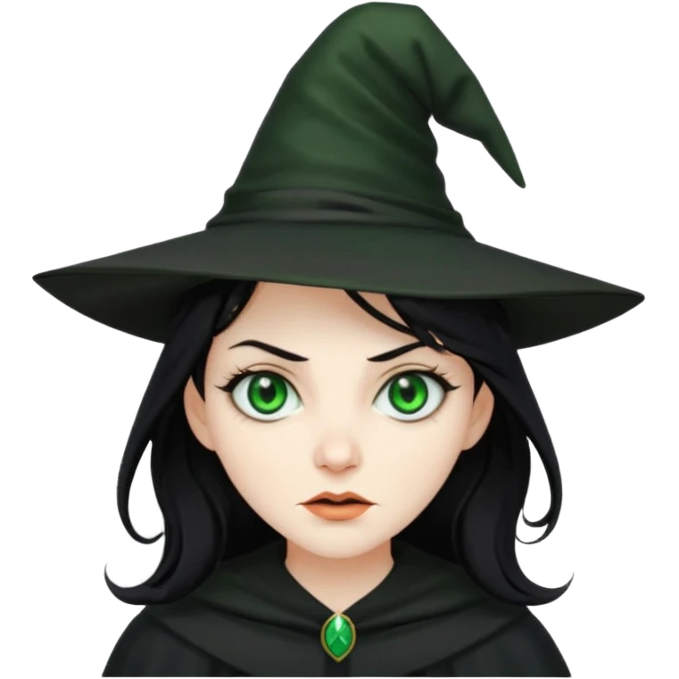 evil witch with disheveled hair emoji