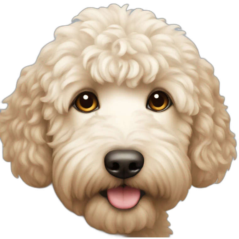 Bernadoodle face emoji