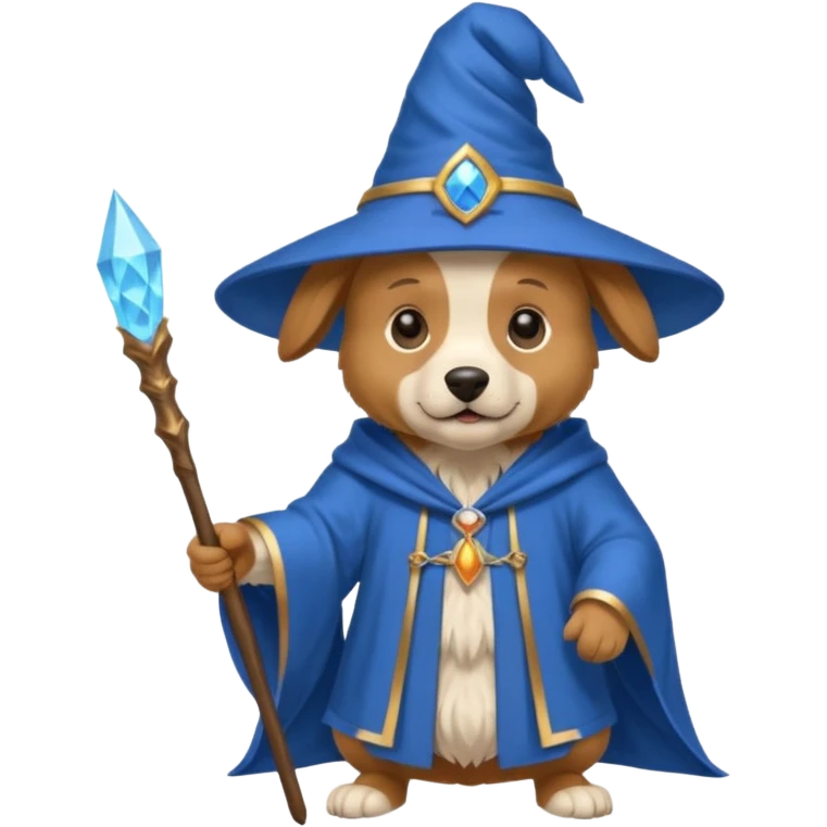 Dog wizard emoji