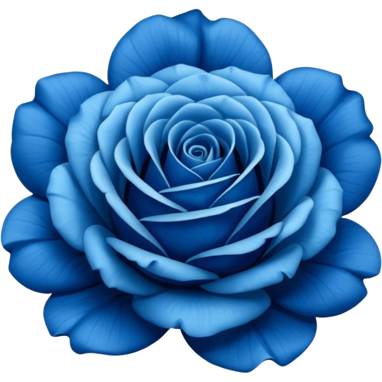 Blue rose emoji