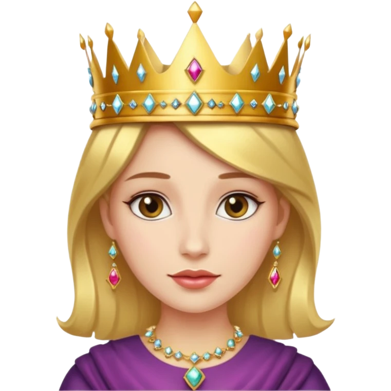 👩🏼‍🦱👸 emoji