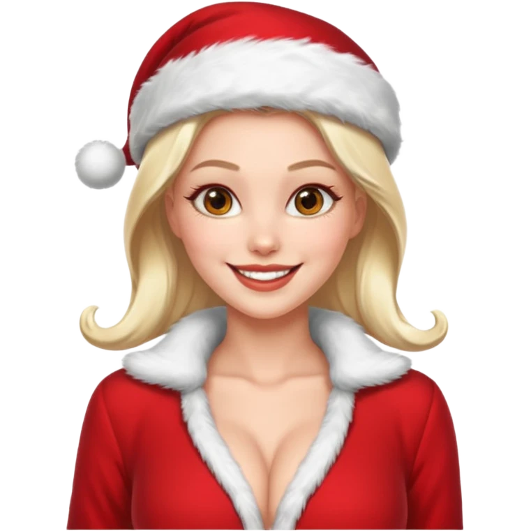 sexy female santa emoji