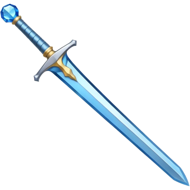 simple emoji sword, gemstone in the hilt, no extra details emoji