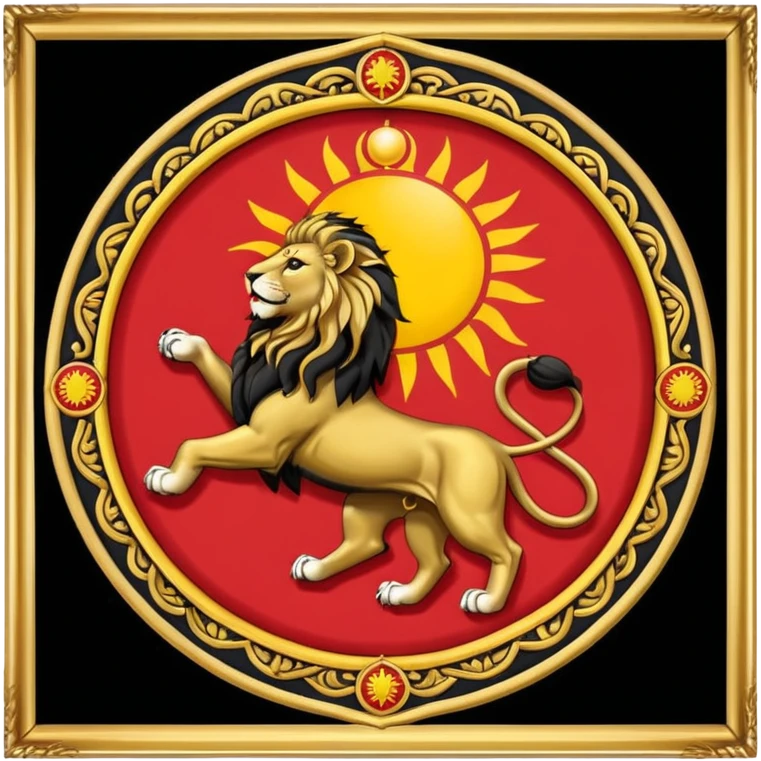 پرچم شیر و‌خورشید ایران emoji