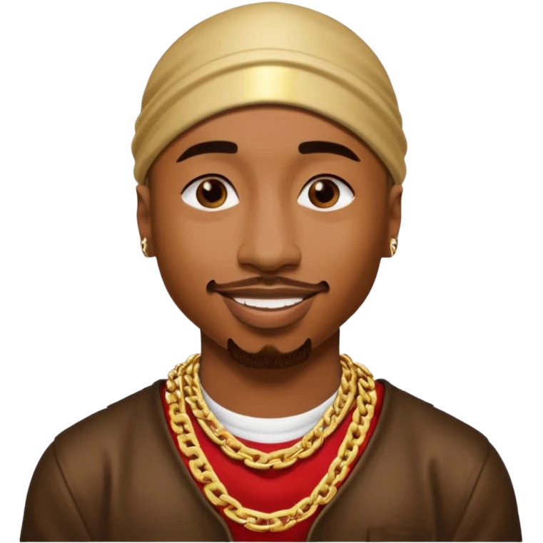 2Pac face emoji